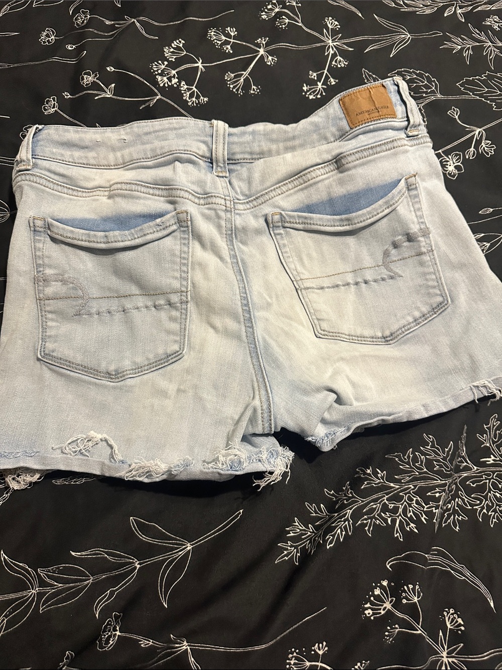 American Eagle Outfitters Light Blue Denim Cutoff Shorts